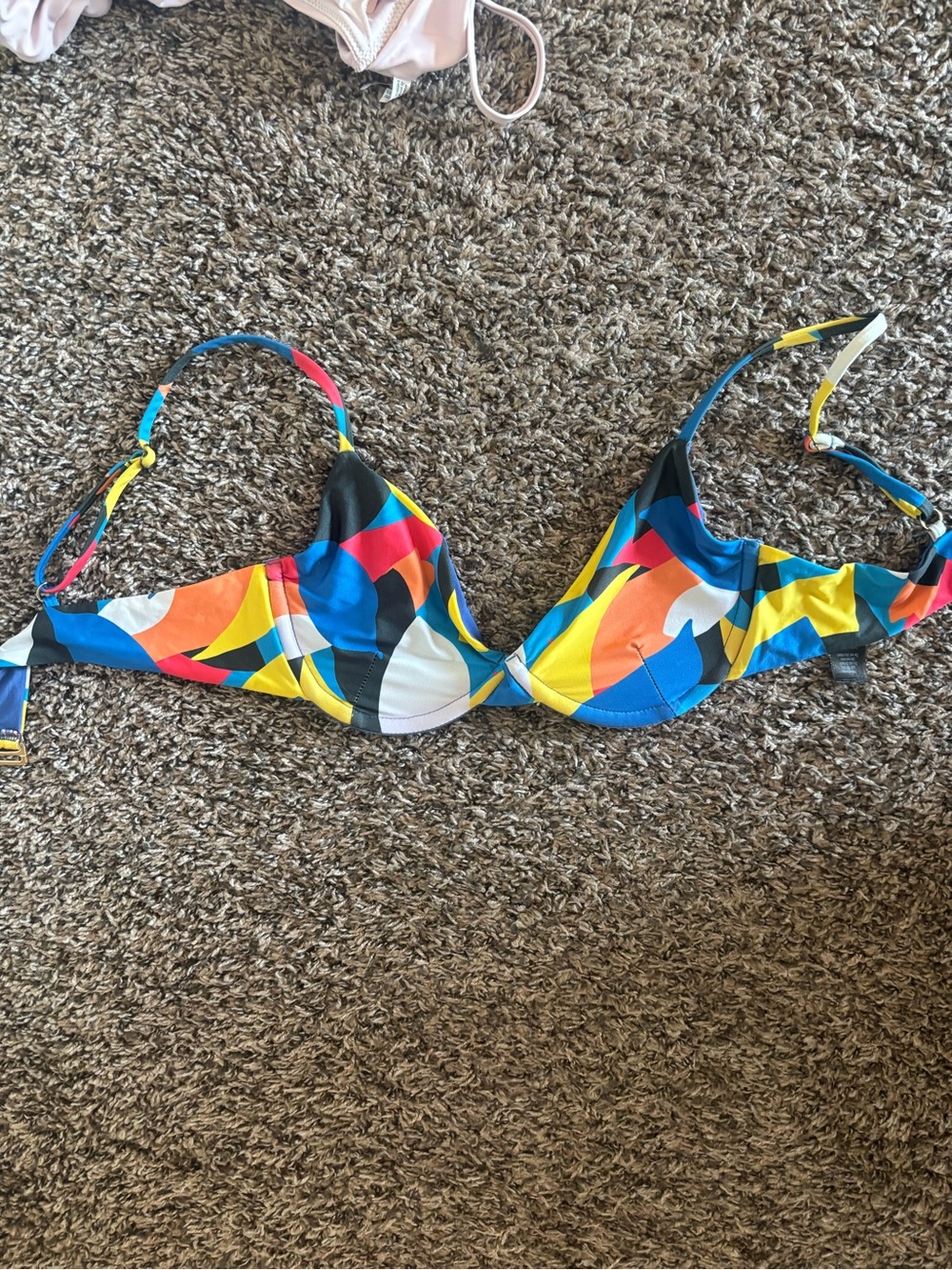 Beach Riot Blue & Multi-Color Underwire Bikini Top